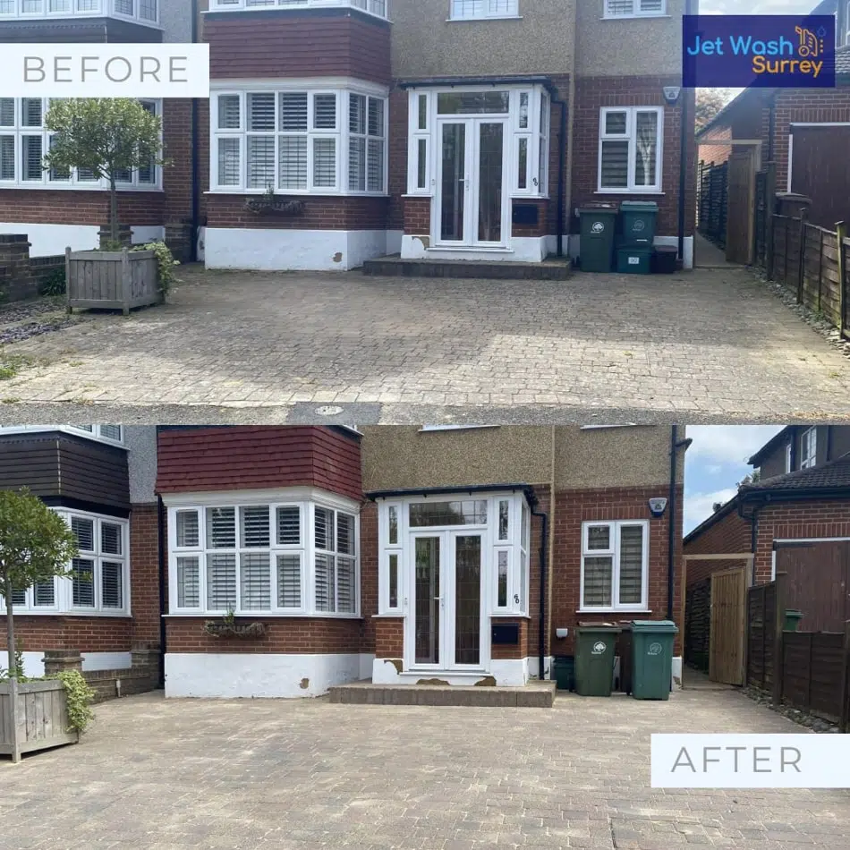 Driveway pressure washing services