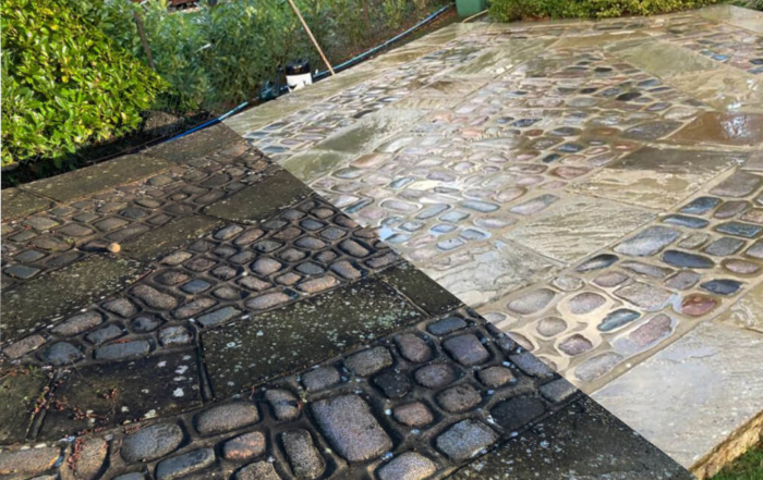 Patio cleaning & jet washing - Guide to removing moss from your patio