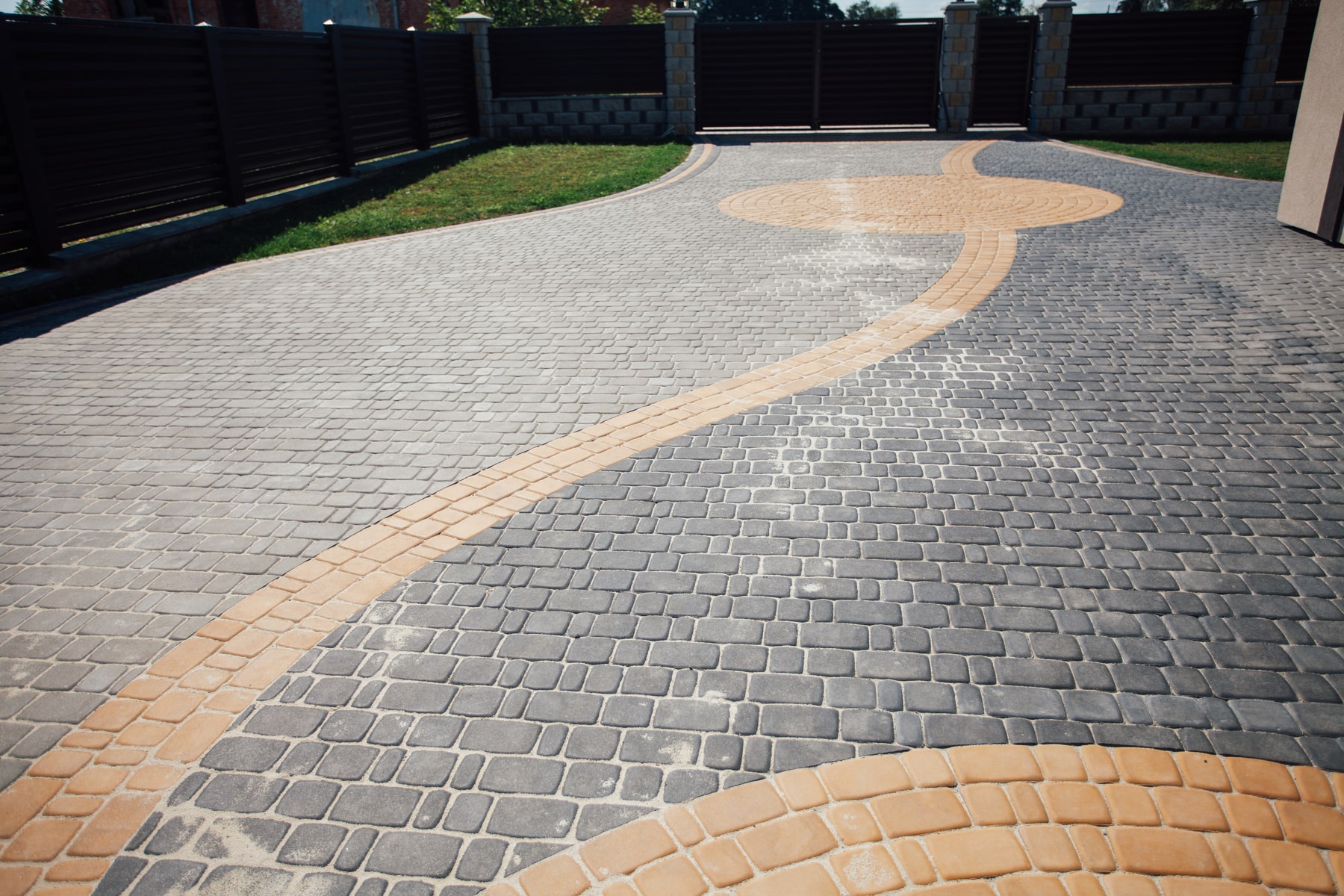 Resanding driveways after jet washing
