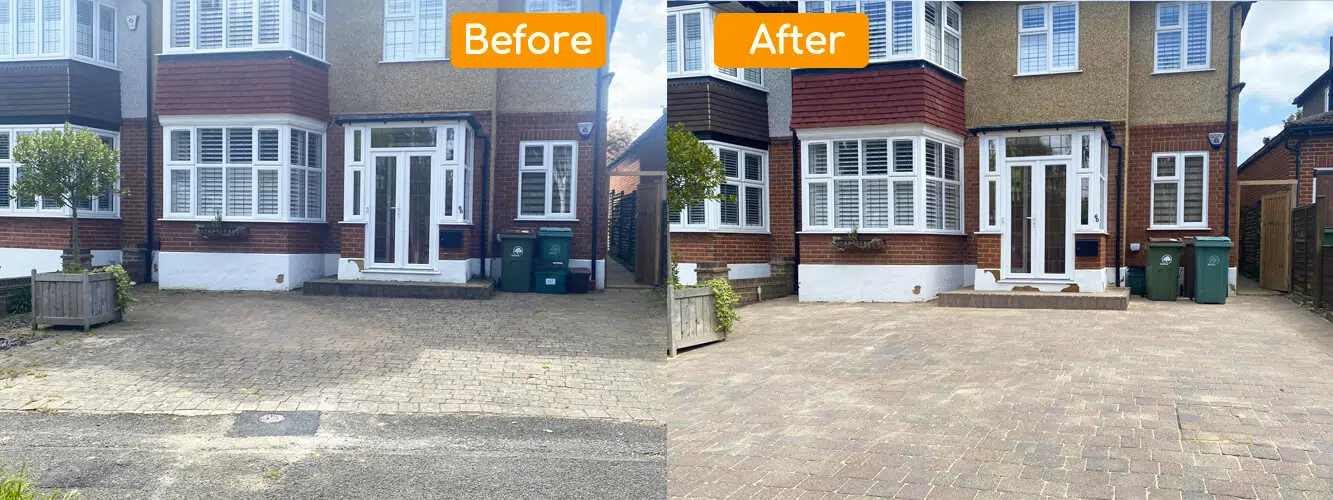 Professional driveway cleaning service in Reigate, Surrey.