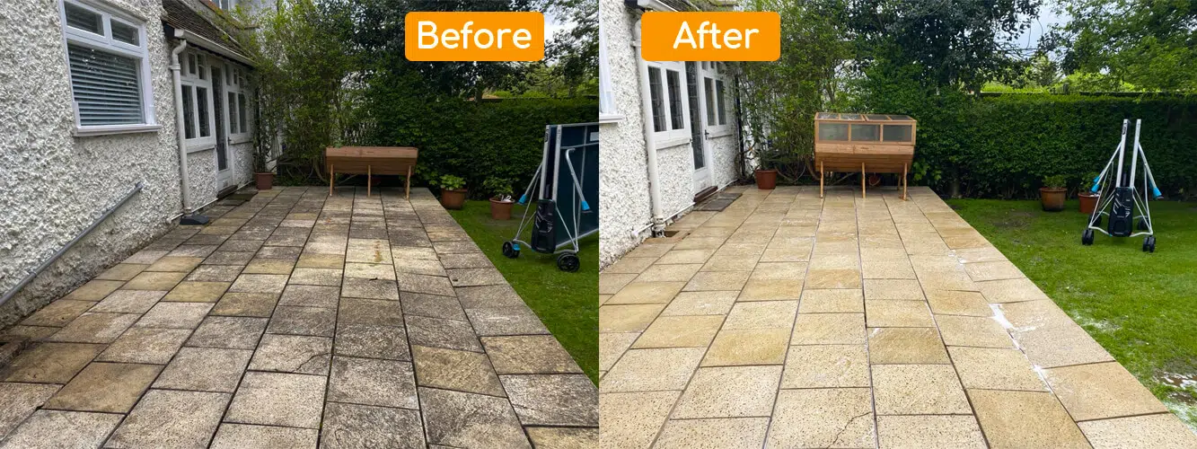 Professional patio cleaning service in Reigate.