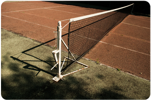 Tennis court jetwashing Coombe