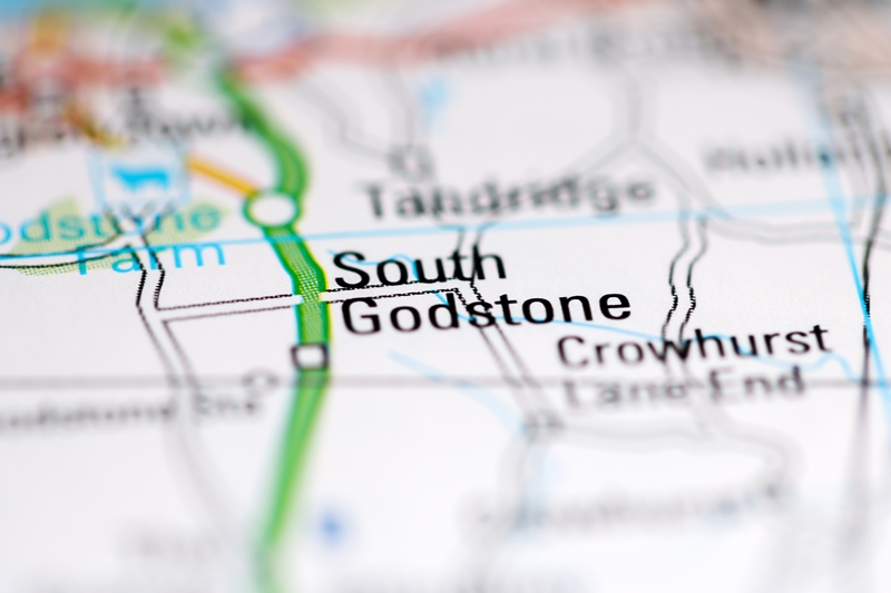 South Godstone. United Kingdom on a geography map Pressure washing company near me in Godstone