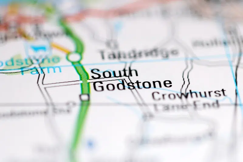 South Godstone. United Kingdom on a geography map Pressure washing company near me in Godstone