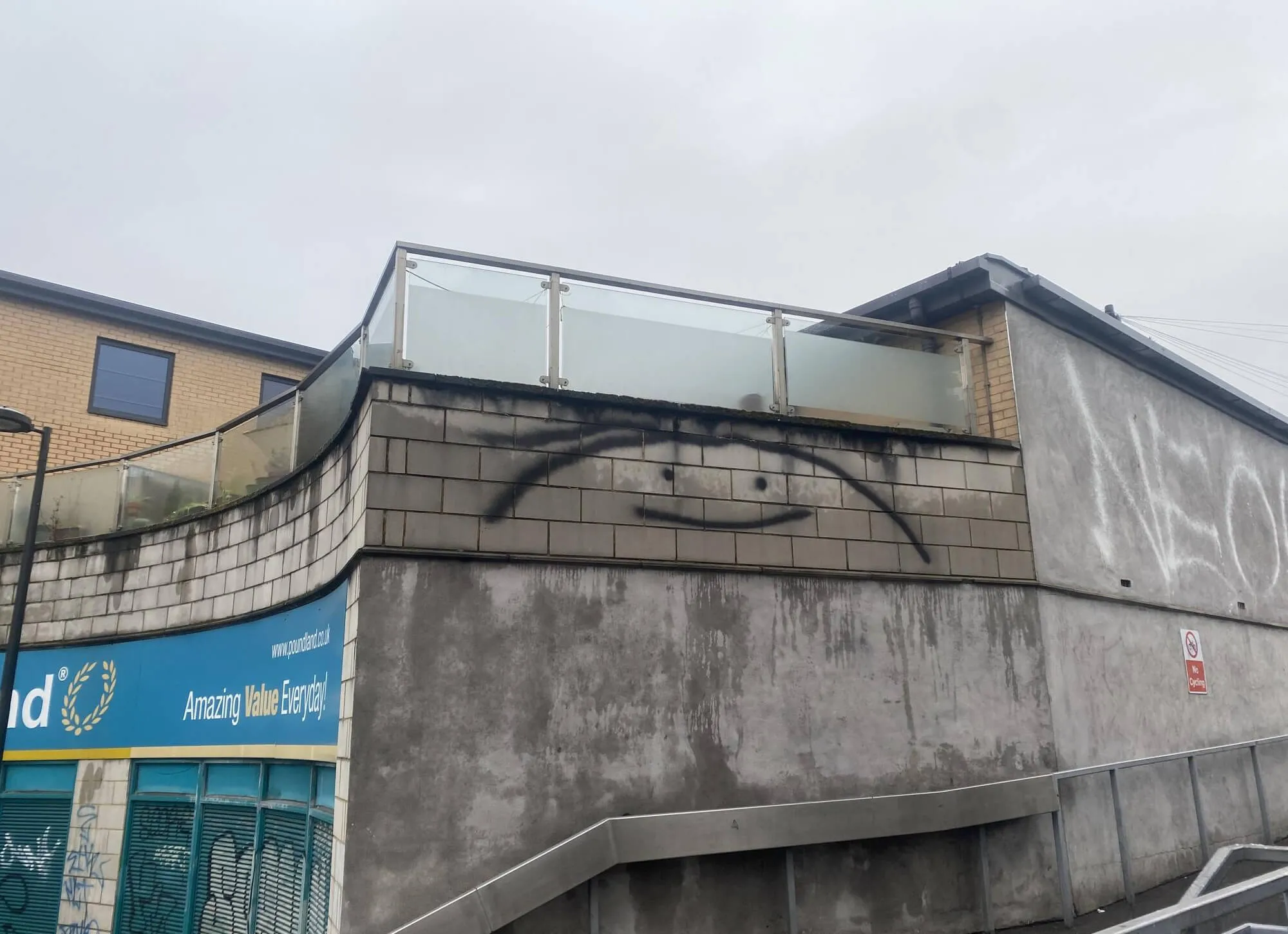 Professional graffiti removal in Farnham, Surrey.