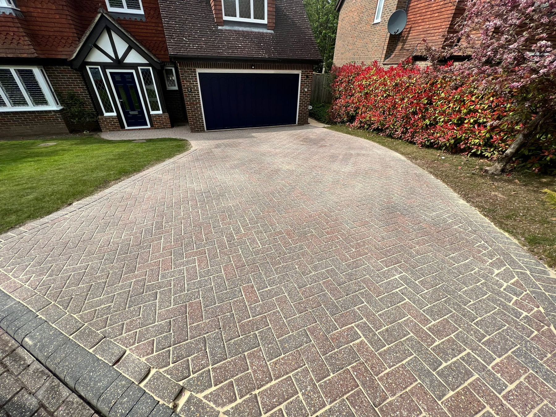 Domestic pressure washing in Oxshott