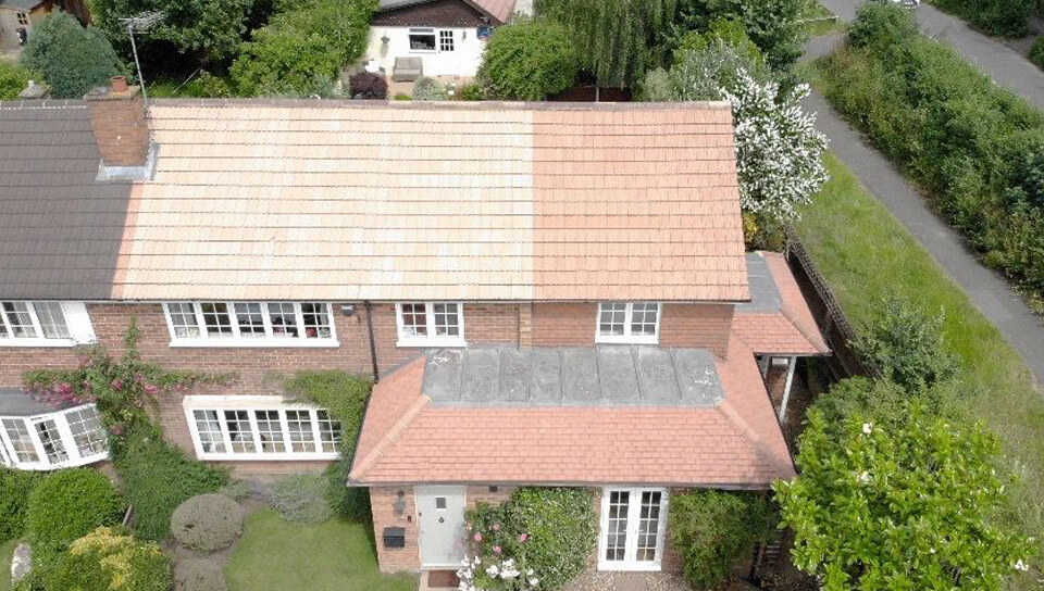 Roof cleaning in Surrey from Jetwash Surrey