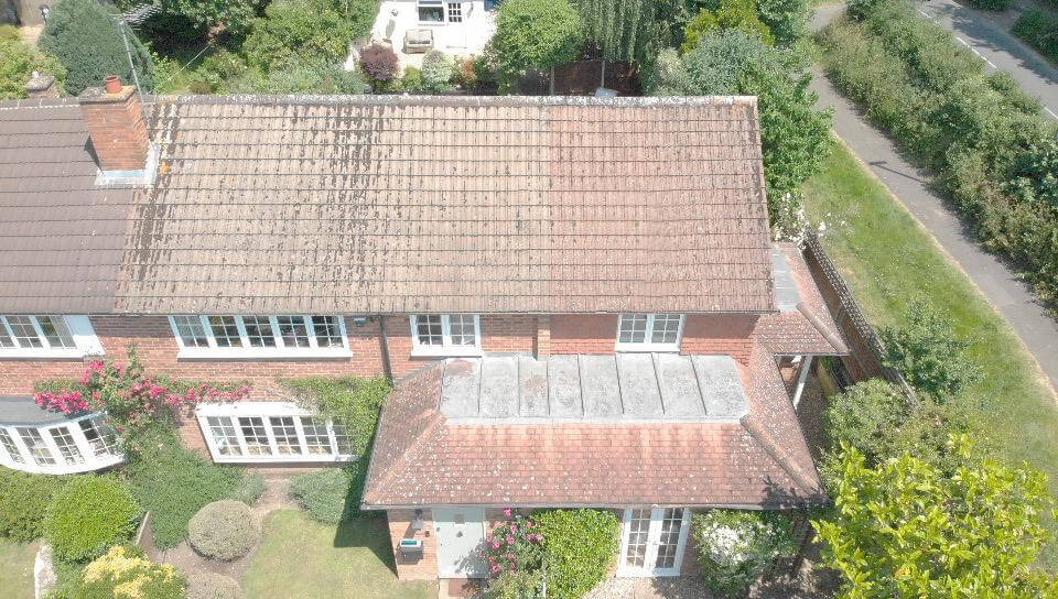 Roof cleaning in Surrey from Jetwash Surrey