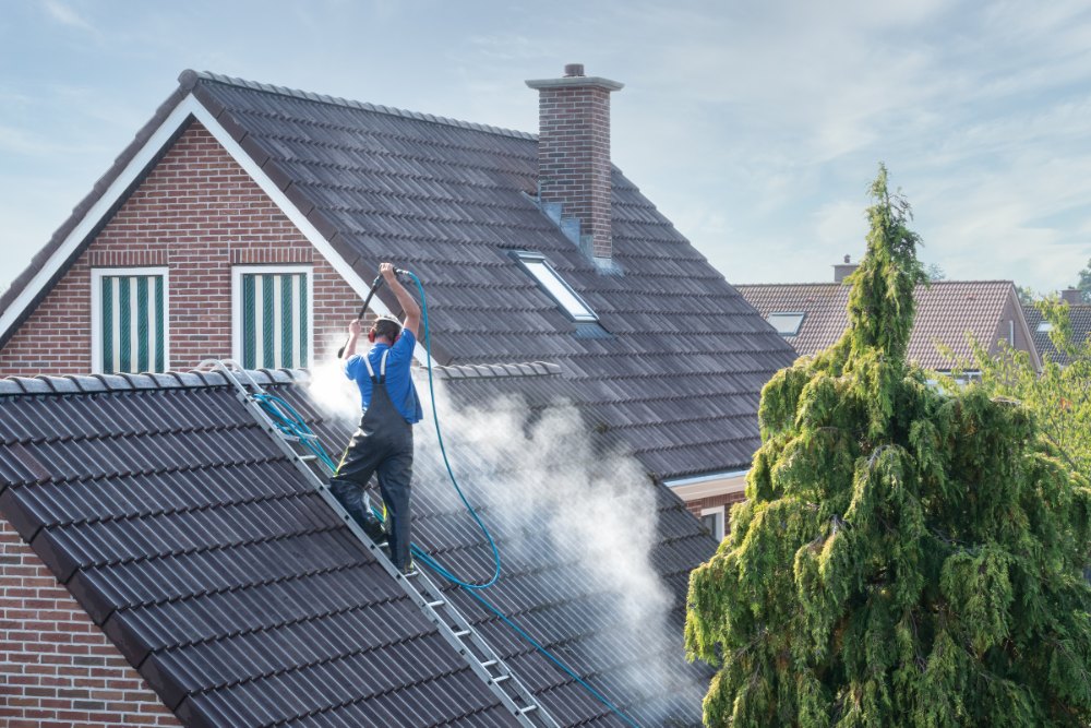 Roof tile cleaning services near Kingswood
