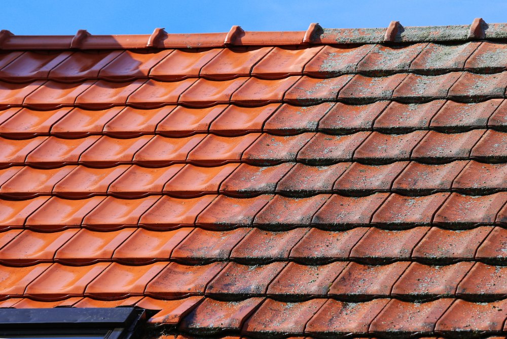 Roof tile cleaning services near Oxshott