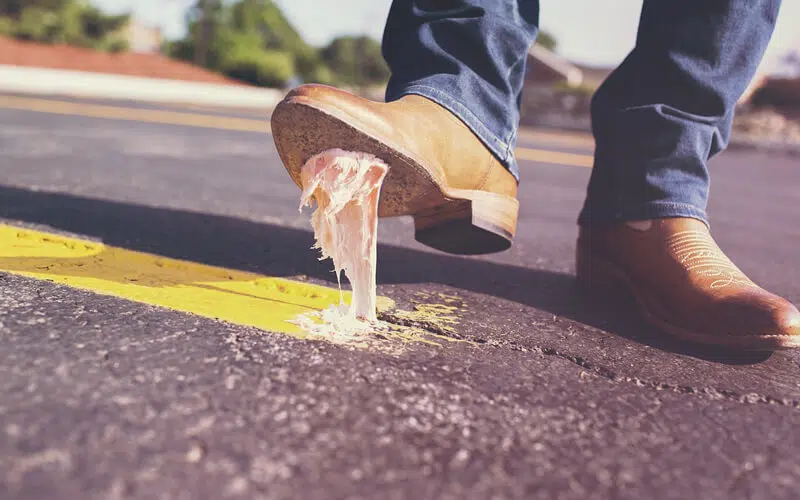 service-external-chewing-gum-removal Factory exterior cleaning in Surrey