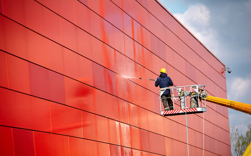 Factory exterior cleaning in Surrey