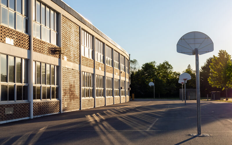 service-external-school-jetwashing Factory exterior cleaning in Surrey
