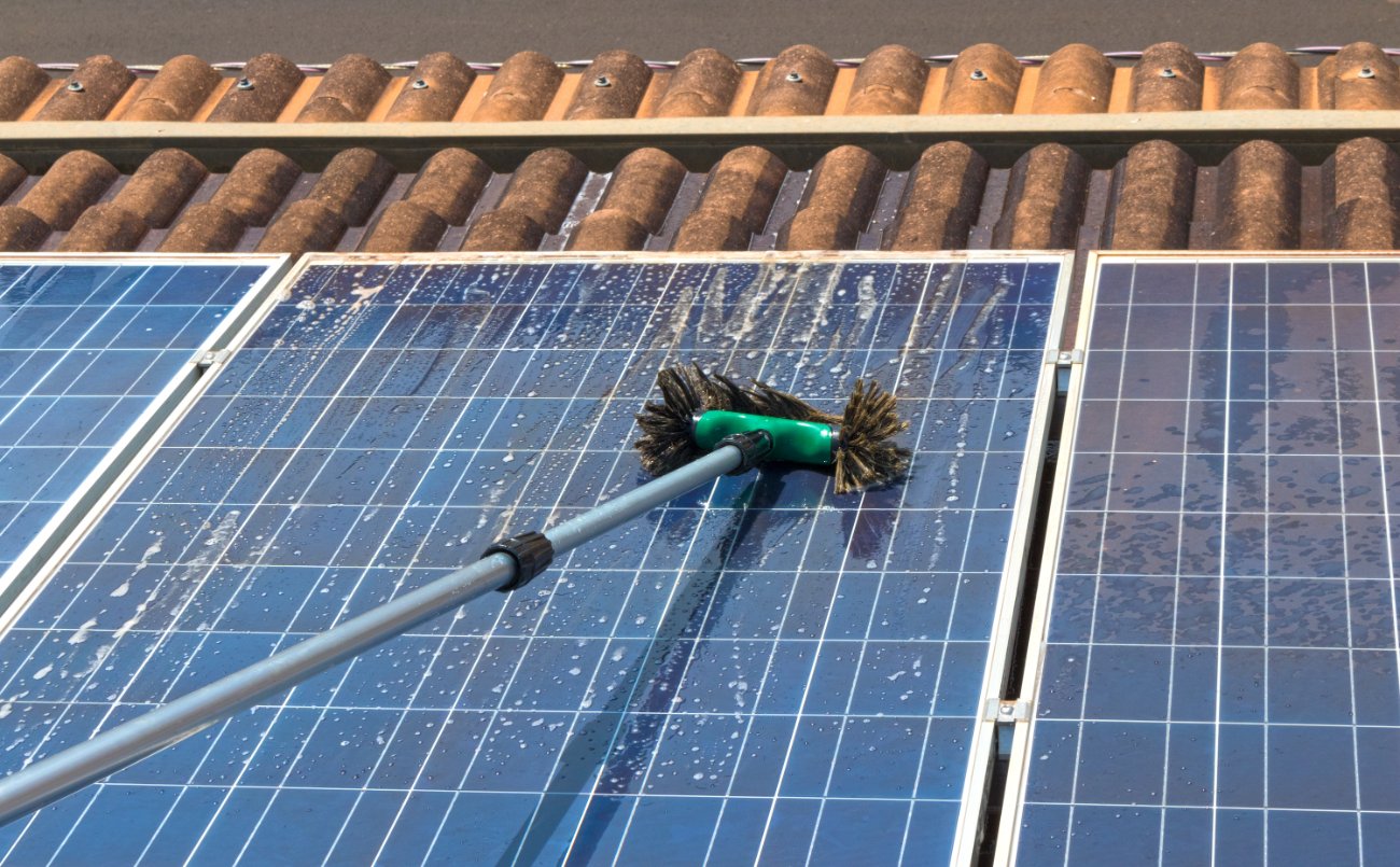 Solar panel cleaning in Surrey